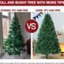 7ft Premium Christmas Tree 1432 Branch Tips Green Xmas Trees Bushy Artificial Christmas Tree Pine Tree with Metal Stand Easy to Assemble Realistic Spruce Branches Christmas Tree for Indoor and Outdoor Image 4