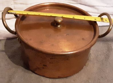8x4 copper casserole pot