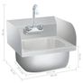 Commercial Hand Wash Sink with Faucet Stainless Steel Image 3