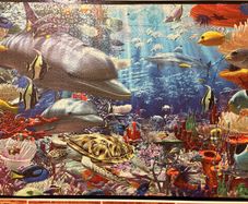 Large mounted sea scape