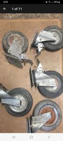 5 large industrial castors made by Lag italy