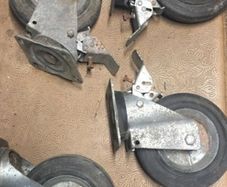 5 large industrial castors made by Lag italy