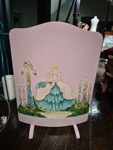 Barbola Vintage Art Deco firescreen