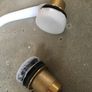Pop up bath waste - brushed brass Image 7