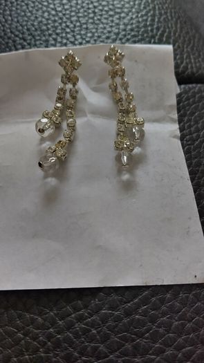 nice pair of earrings.