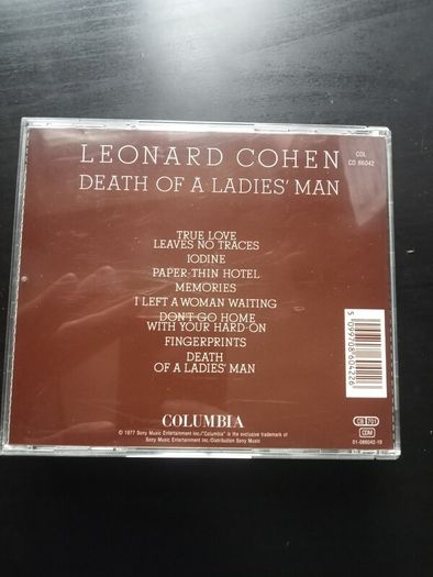 Leonard Cohen - Death of a Ladies Man CD