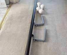 Black Extendable Curtain Pole