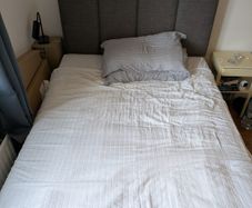 double bed, divan, brand new headboard, mattress