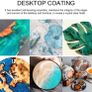 Epoxy Resin and Hardener Kit 300ml/325g - 2 Part Crystal Clear Resin Coating for Wood, Bar, Table, Jewelry Making, Craft Decoration, Bonus Resin Glitter, Gloves, Measuring Cup and Wooden Sticks (FREE POSTAGE) Image 7