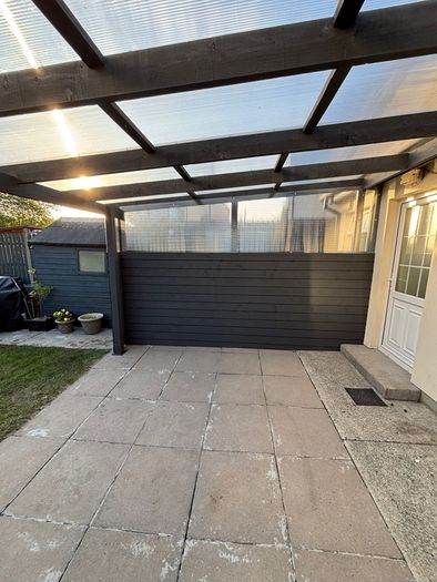 building pergola ,extension, side entry