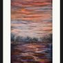 Sunset Orange Acrylic Landscape 50x90cm canvas Image 2