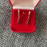9 Carat Yellow Gold Garnet Earrings Image 2