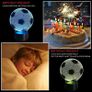 3D Football LED Night Light, USB Charging LED Night Lamp with 16 Colors Changing Touch Switch and Remote Control Perfect Decoration for Bedroom and Gifts for Kids/Birthday/Christmas Image 3