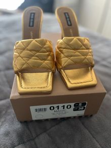 River Island Gold Sandals