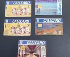 Collection of 5 Vintage Telecom Eireann Callcards