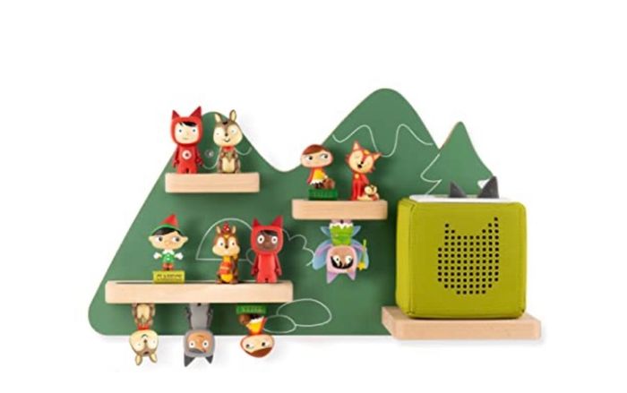 Green Mountain Wooden Shelf for Toniebox and Tonies