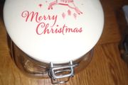 Christmas Storage Jars x 2 for Sale