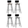 5 Piece Bar Set Black Image 7