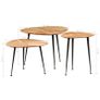 Coffee Table 3 pcs Solid Acacia Wood Image 8