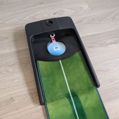 Golf Practice Putting Mat with Ball Return