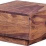 Bedside Table Sheesham Solid Wood 40 x 40 x 25 cm Modern Bedside Chest of Drawer Image 2