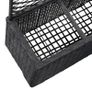 Trellis Raised Bed with 3 Pots 83x30x130 cm Poly Rattan Black Image 4