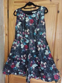 Yumi floral summer mini skater dress (free postage)