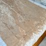 Pair of large gold, crushed velvet effect curtains Image 2