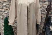 Vintage 80s London Fog Beige Trenchcoat size 10R(fit up to uk 12 or 14 ) postage included