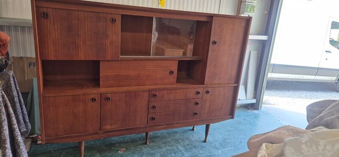 Mid Century Teak Highboard