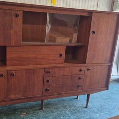 Mid Century Teak Highboard