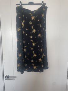 Urban Outfitters Printed Black Skirt size  14