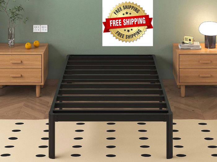 3ft Single Bed Frames with Rounded Corner Legs, Heavy Duty Metal Bed Frame Single with Steel Slats Support, Single Bed 36 cm High, Noise Free, Easy Assembly Amazon's Choice