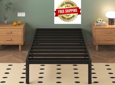 3ft Single Bed Frames with Rounded Corner Legs, Heavy Duty Metal Bed Frame Single with Steel Slats Support, Single Bed 36 cm High, Noise Free, Easy Assembly Amazon's Choice