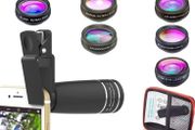 Phone Lens Kit, 10 in 1 Cell Phone Camera Lens Zoom Telephoto Lens + Fisheye lens + Wide Angle &amp; Macro Lens + CPL/Flow/Radial/Star Filter+Kaleidoscope 3/6 Lens for iPhone X 8 7 6 6s Plus Samsung (FREE POSTAGE)