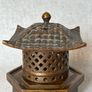 Antique Chinese Bronze Pagoda Latern/Incense Burner Image 2