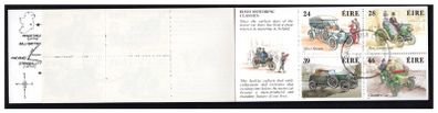 1989 Ireland Irish Motoring Commemorative Stamp Booklet Fine Used with Clear Dublin Cancel (First Day)