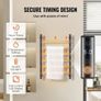 6 Bars Towel Warmer Rack, Wall Mounted Heated Towel Rack for Bathroom, IPX5 Waterpoof Towel Heater Rack with Timer & LED Display Screen Image 5