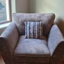 3+2+1 soft grey fabric sofa suite Image 5