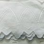 Vintage Swiss Broderie Anglaise Cotton Lace Trim 3m Embroidered Scalloped Edge Image 2