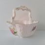 Vintage Queen's Porcelain Basket Hand Painted Staffordshire fine bone china Made in England Image 5