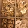 Box of white/off- white/grey assorted buttons: Image 4