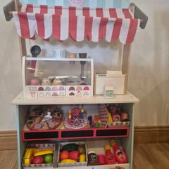 Wooden Toy Shop with Melissa and Doug Ice Cream Stand