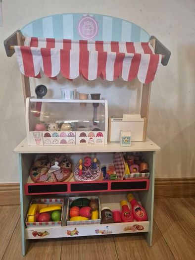 Wooden Toy Shop with Melissa and Doug Ice Cream Stand