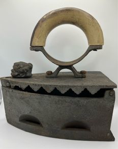 antique coal iron
