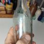130 - Vintage West Cork Bottling Company Bandon Mineral Water Bottle Embossed Letters Clear Glass Image 3