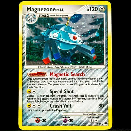 Magnezone Lv.44 5/100 Holo Rare Diamond and Pearl Stormfront DP Pokemon Card