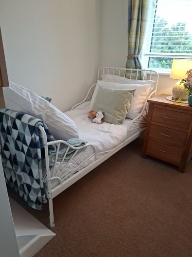 BRAND NEW IKEA MINNEN Extendable Kids Bed and Mattress (Never Slept In)