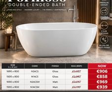 Faromoso double ended bath massive saving