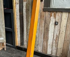 Large metal pencil floor lamp
